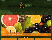 Tablet Screenshot of gourmetfruitsqatar.com